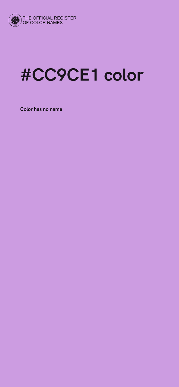 #CC9CE1 color image