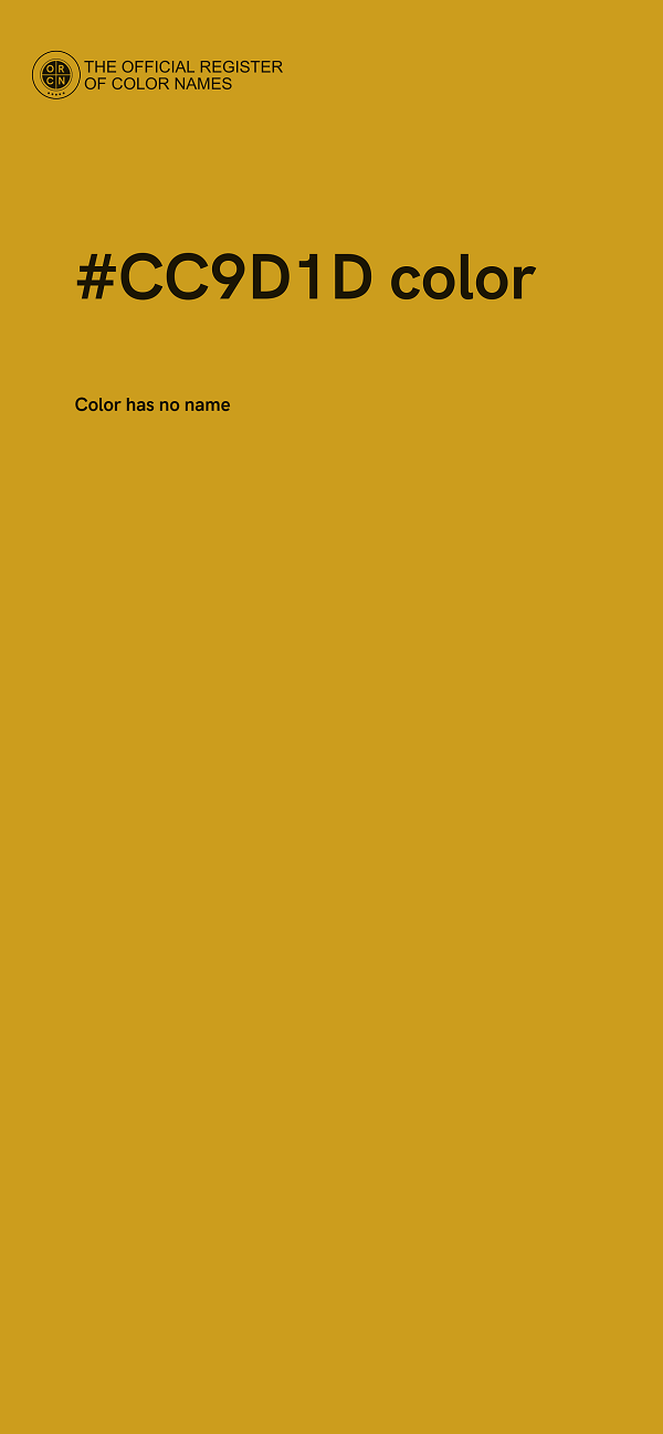 #CC9D1D color image