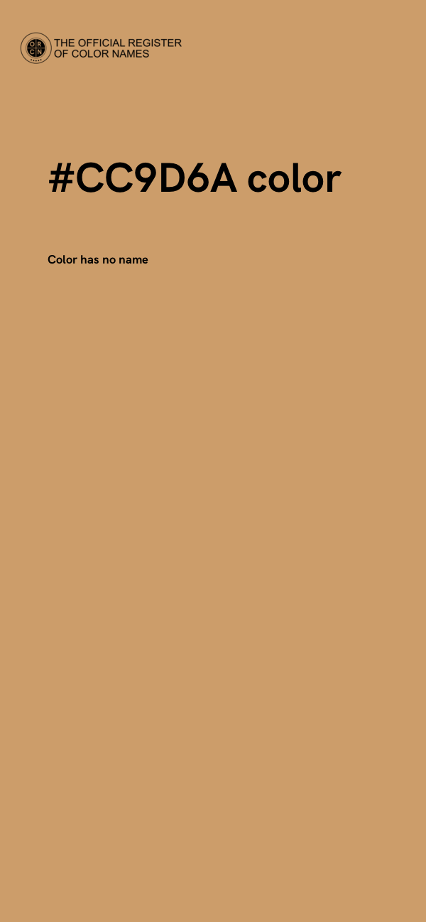 #CC9D6A color image