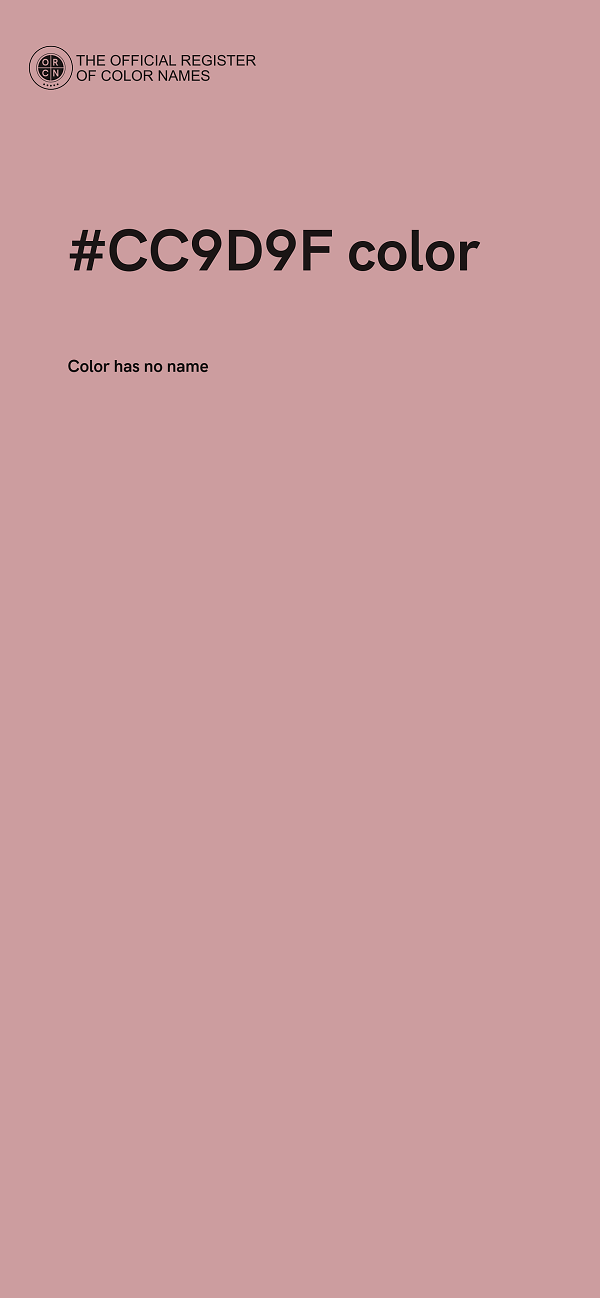 #CC9D9F color image