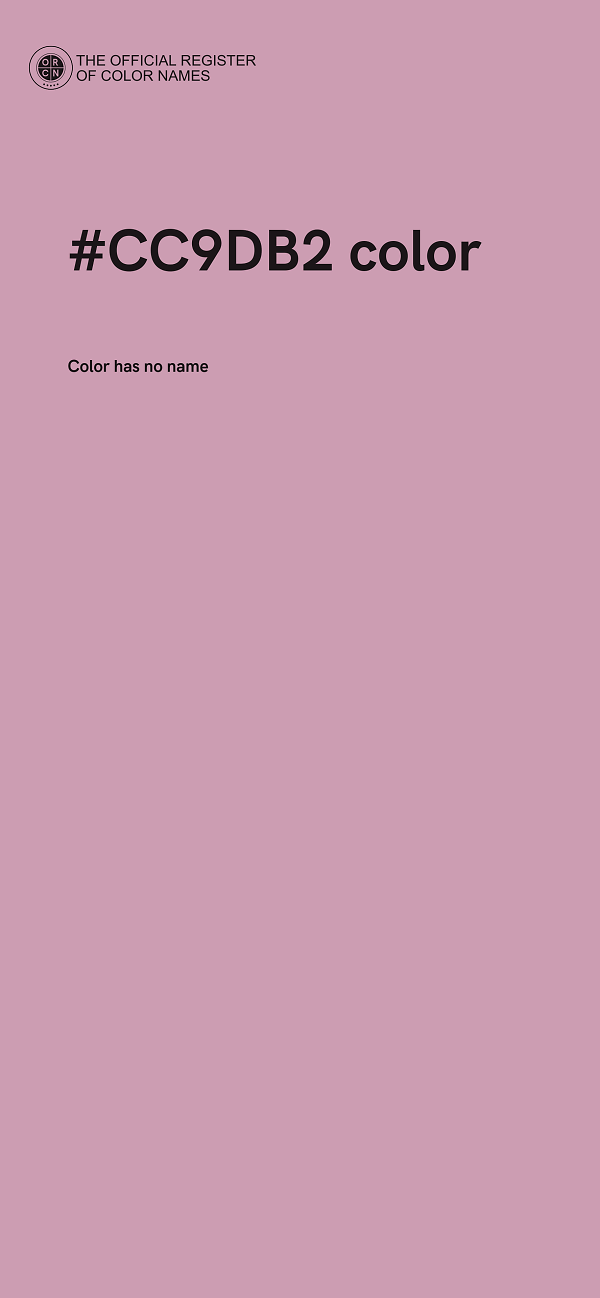 #CC9DB2 color image