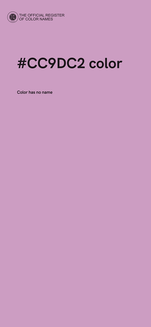 #CC9DC2 color image