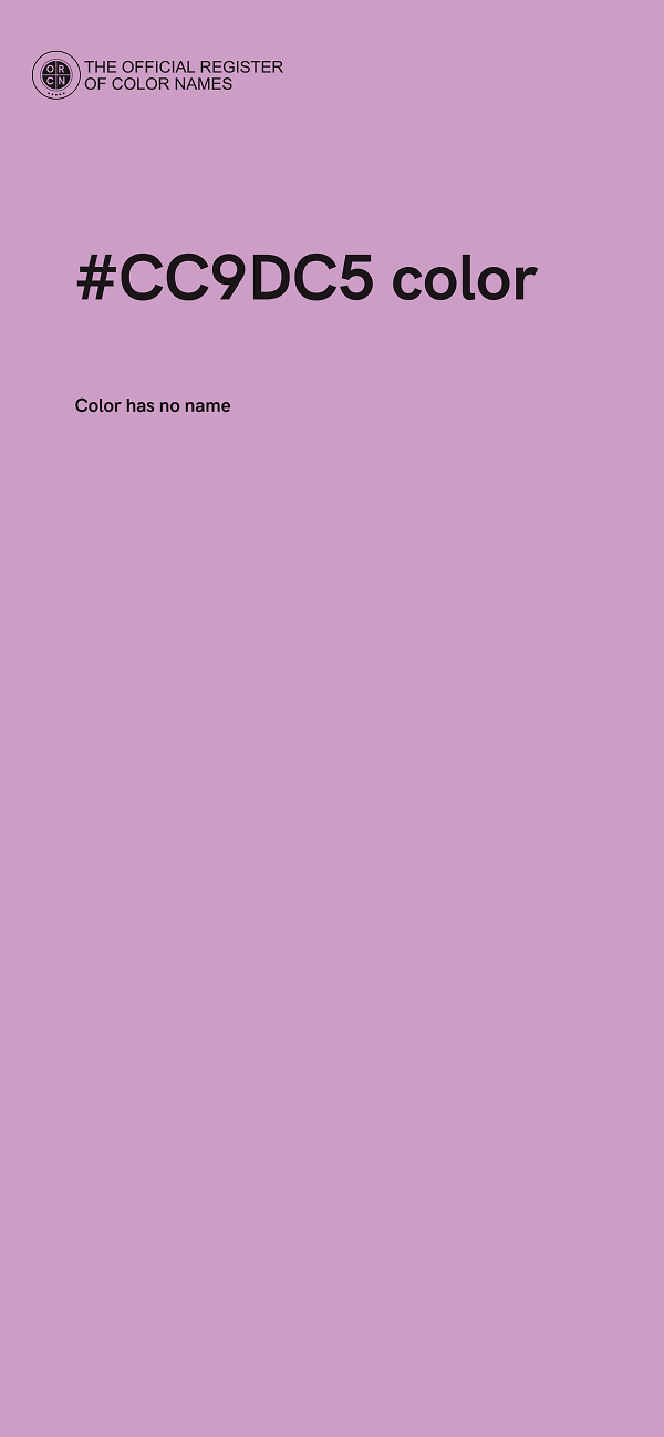 #CC9DC5 color image