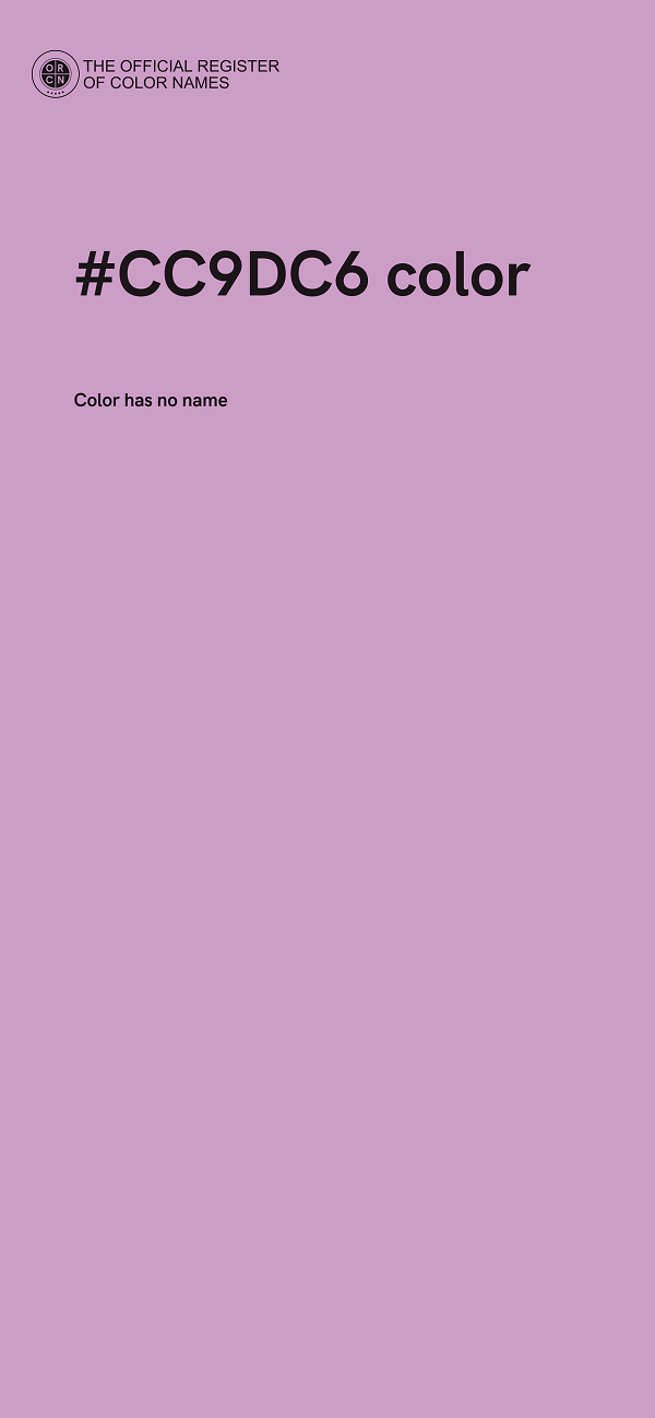 #CC9DC6 color image