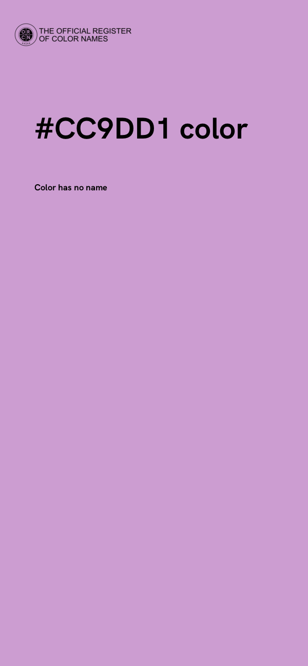 #CC9DD1 color image