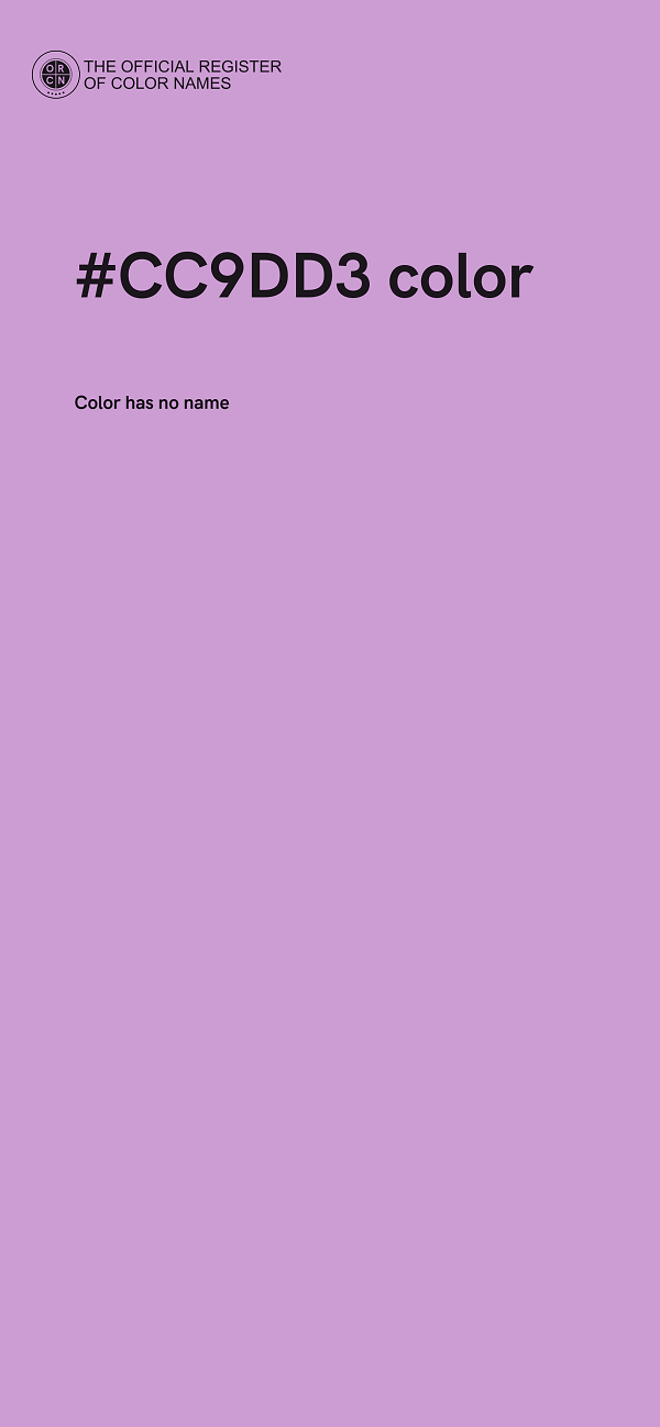 #CC9DD3 color image