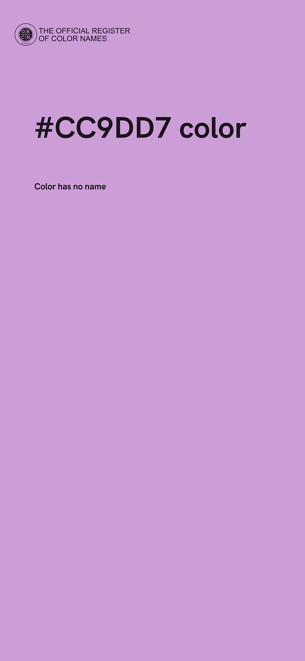 #CC9DD7 color image