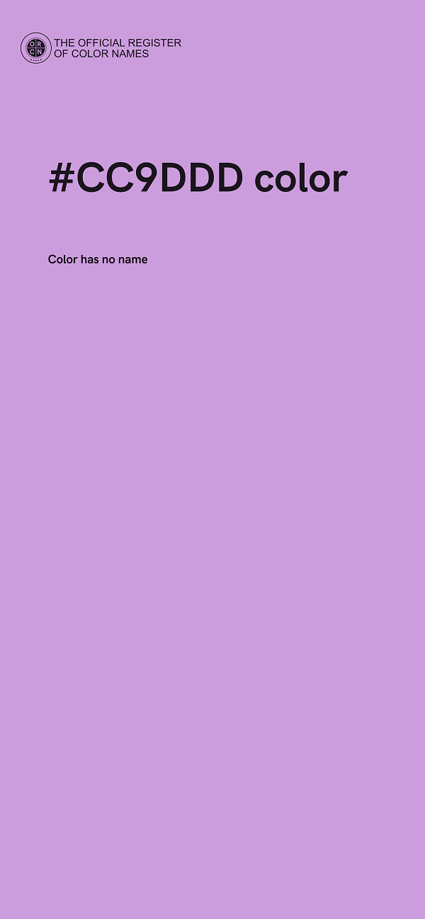#CC9DDD color image