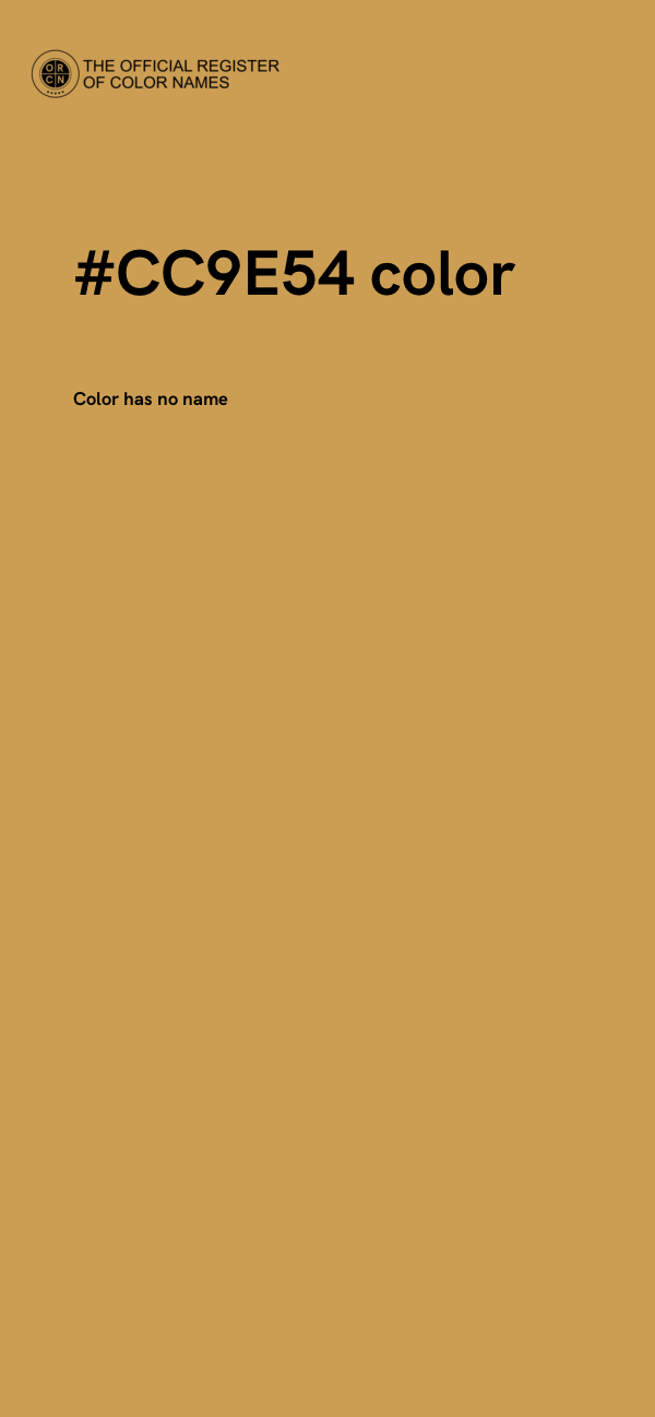 #CC9E54 color image