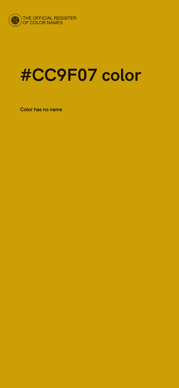 #CC9F07 color image