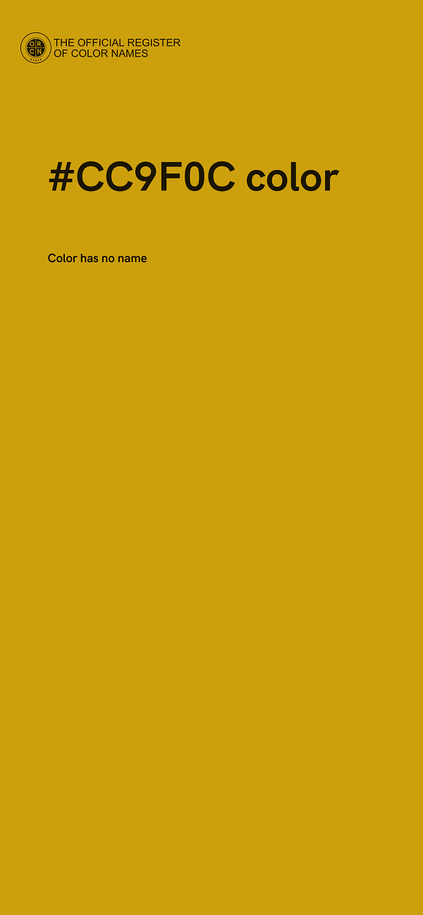 #CC9F0C color image