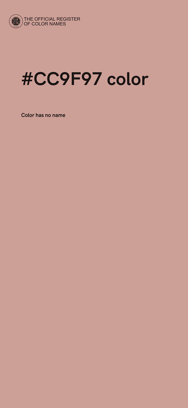 #CC9F97 color image