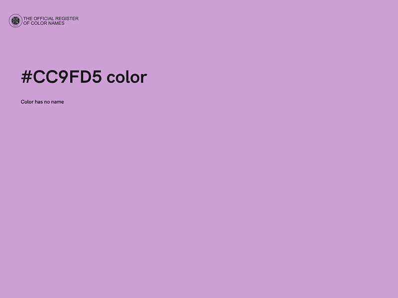 #CC9FD5 color image