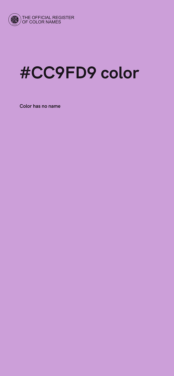 #CC9FD9 color image