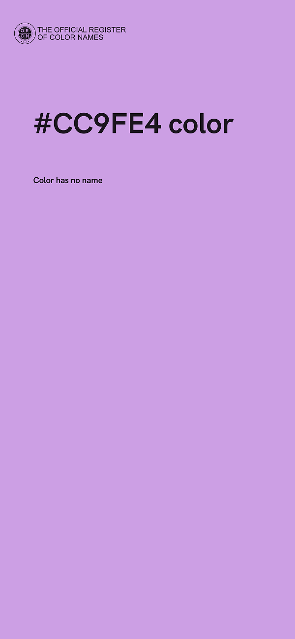 #CC9FE4 color image