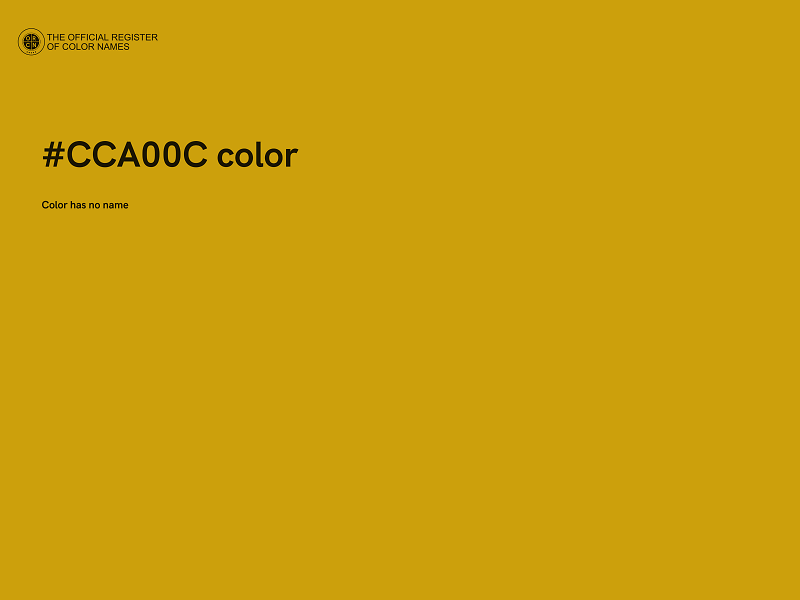 #CCA00C color image