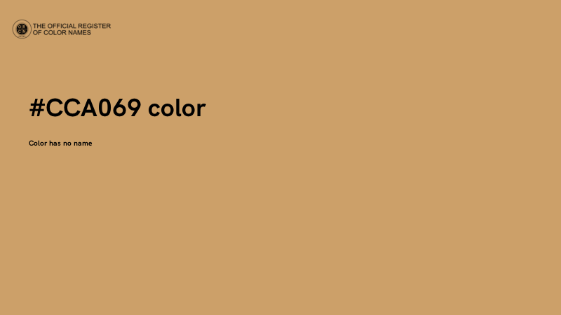 #CCA069 color image
