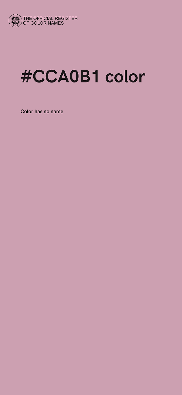 #CCA0B1 color image