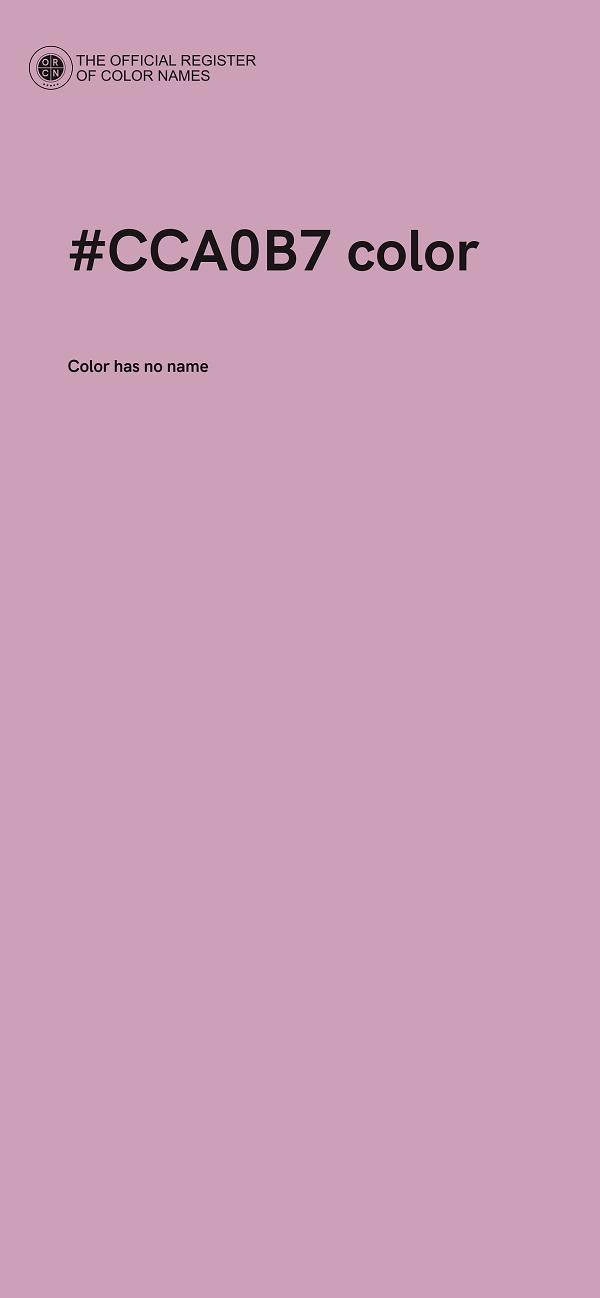 #CCA0B7 color image