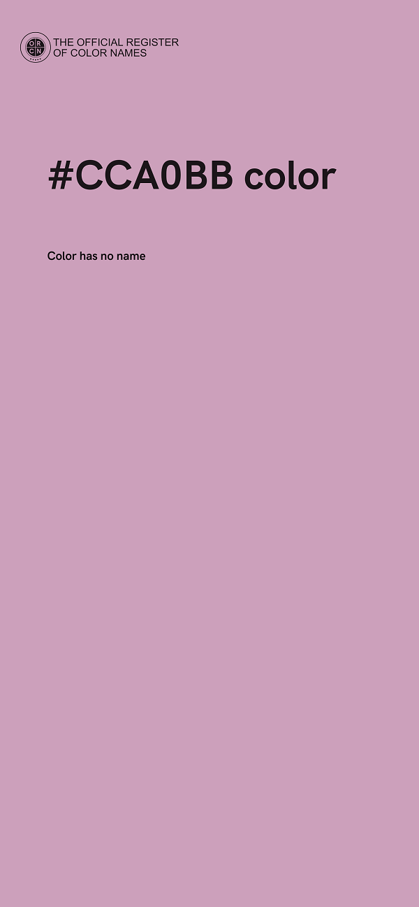 #CCA0BB color image