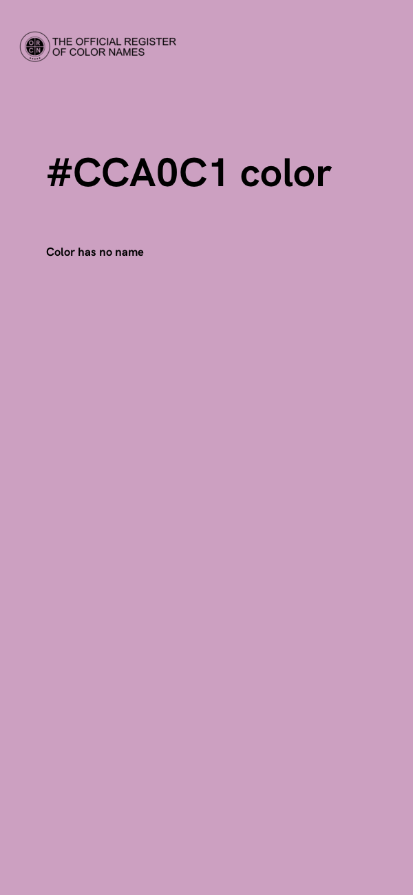#CCA0C1 color image