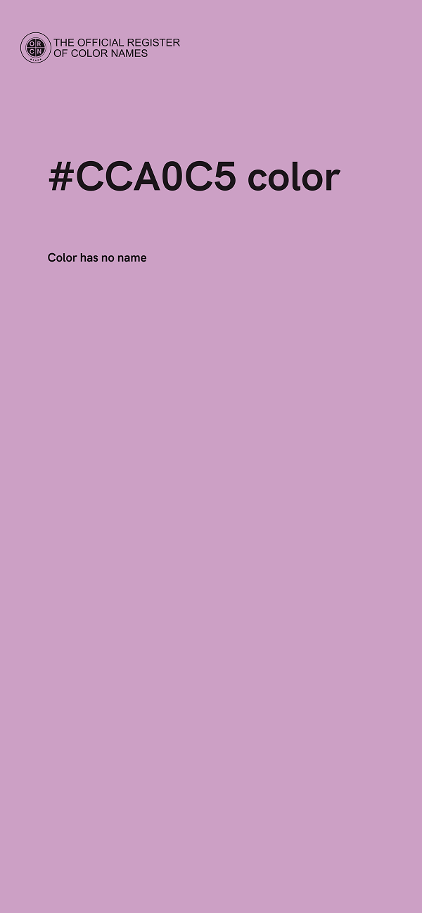 #CCA0C5 color image