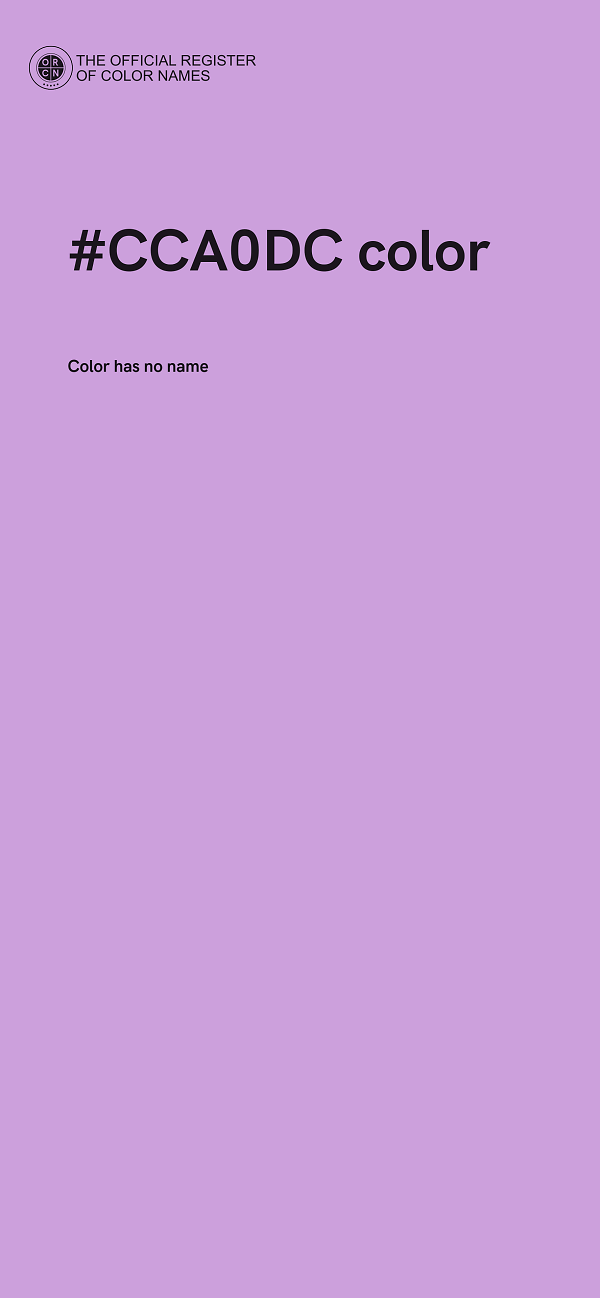 #CCA0DC color image