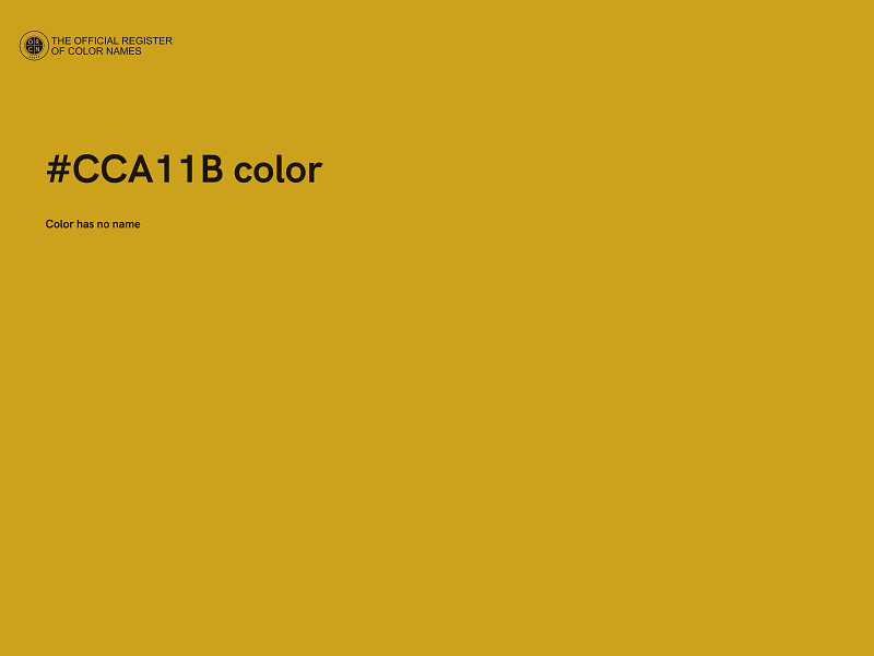 #CCA11B color image