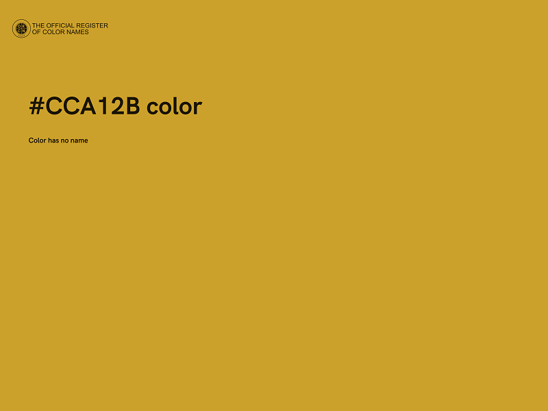 #CCA12B color image