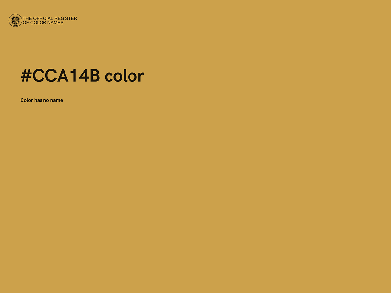 #CCA14B color image