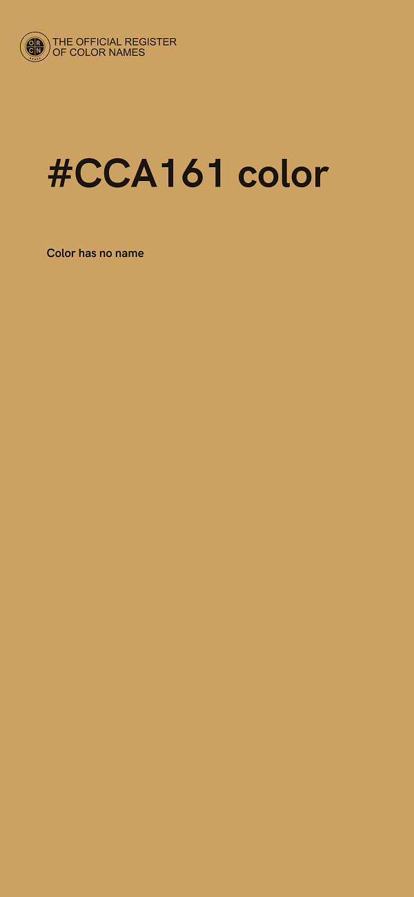 #CCA161 color image