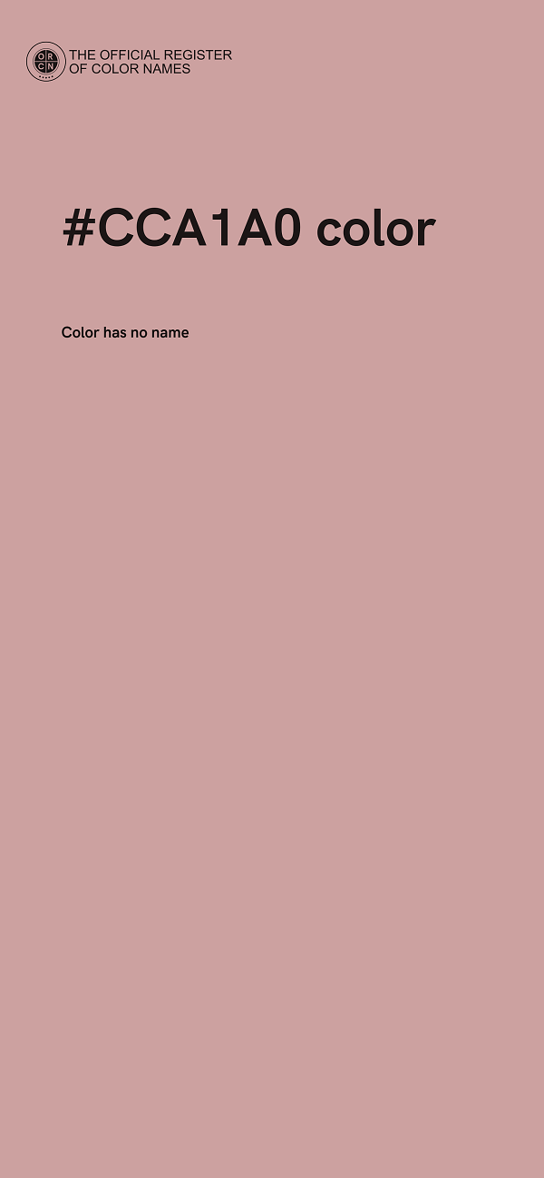 #CCA1A0 color image