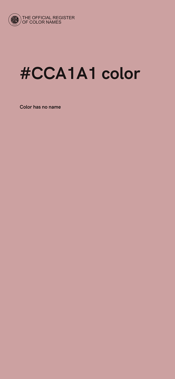 #CCA1A1 color image