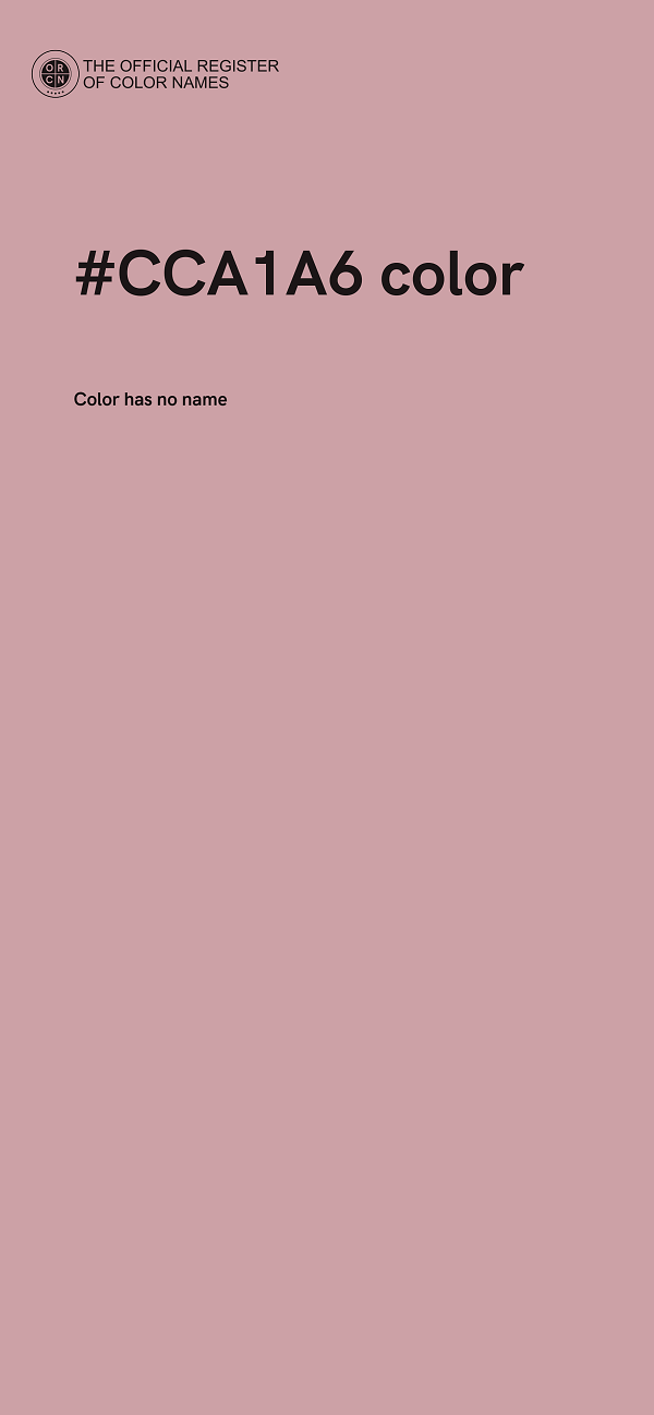 #CCA1A6 color image