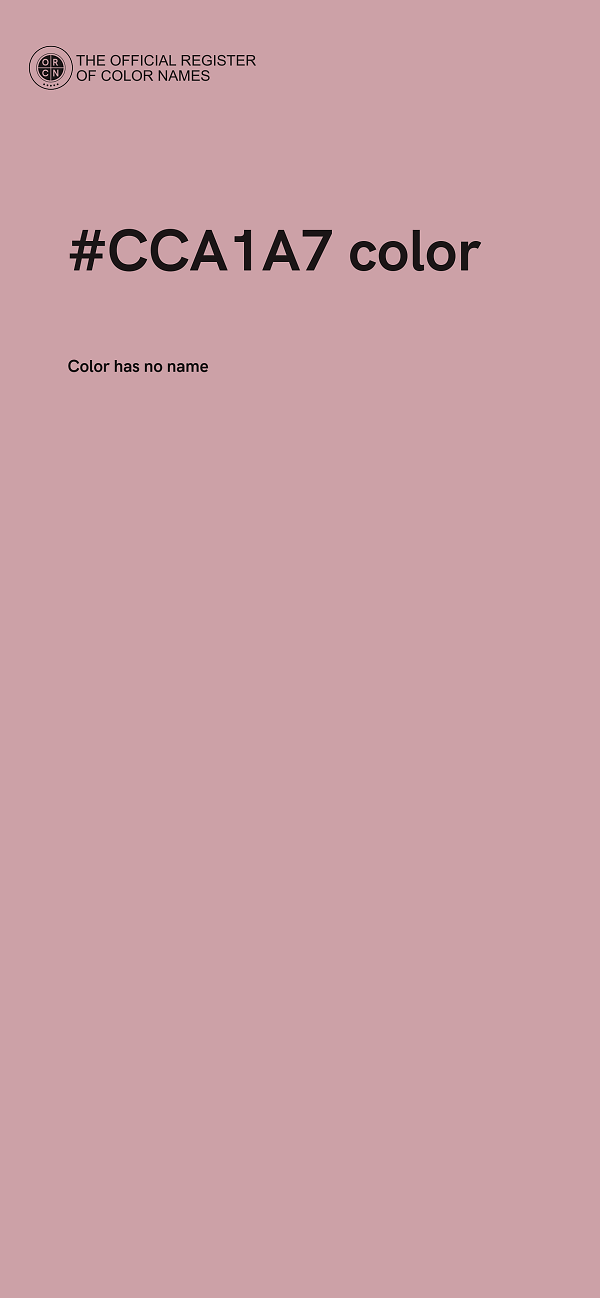 #CCA1A7 color image