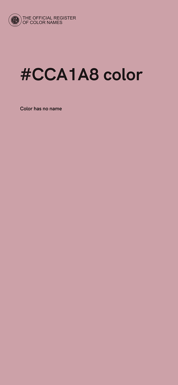#CCA1A8 color image