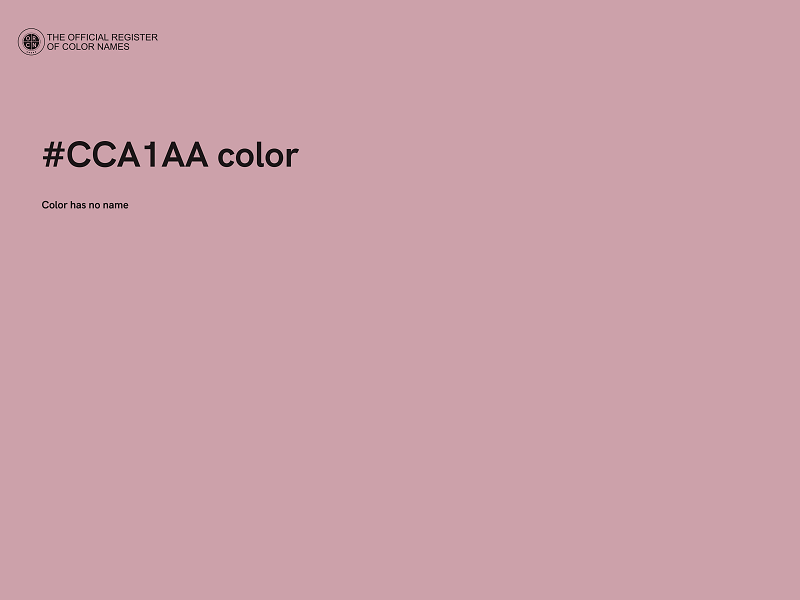 #CCA1AA color image