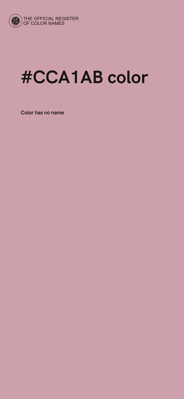 #CCA1AB color image