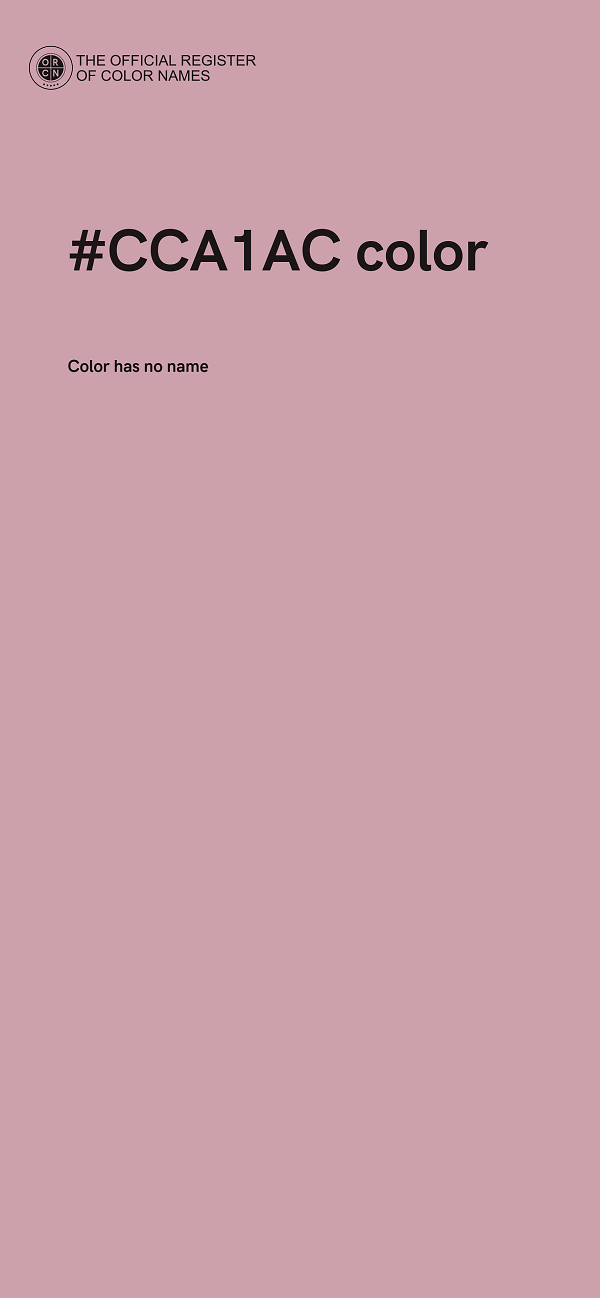 #CCA1AC color image