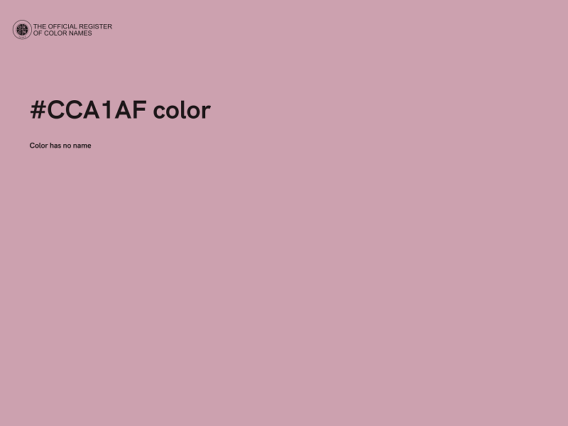 #CCA1AF color image