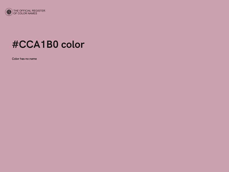 #CCA1B0 color image