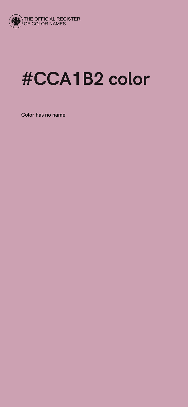 #CCA1B2 color image