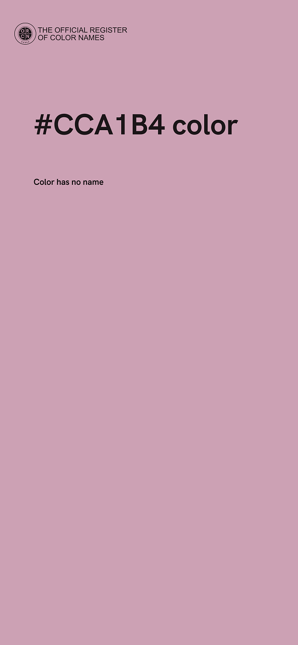 #CCA1B4 color image