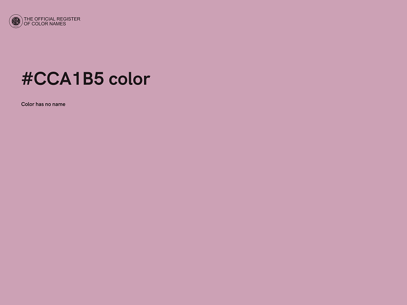 #CCA1B5 color image