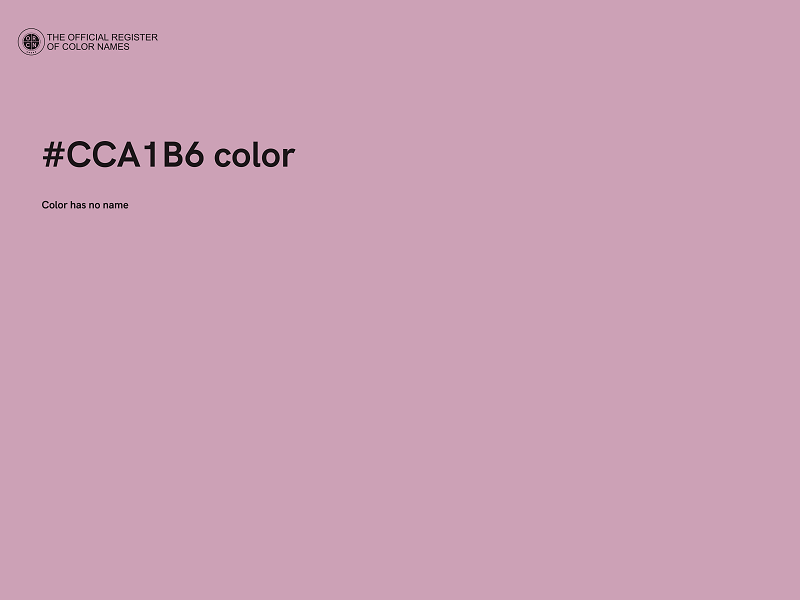 #CCA1B6 color image