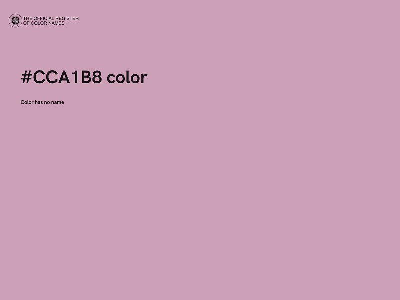 #CCA1B8 color image