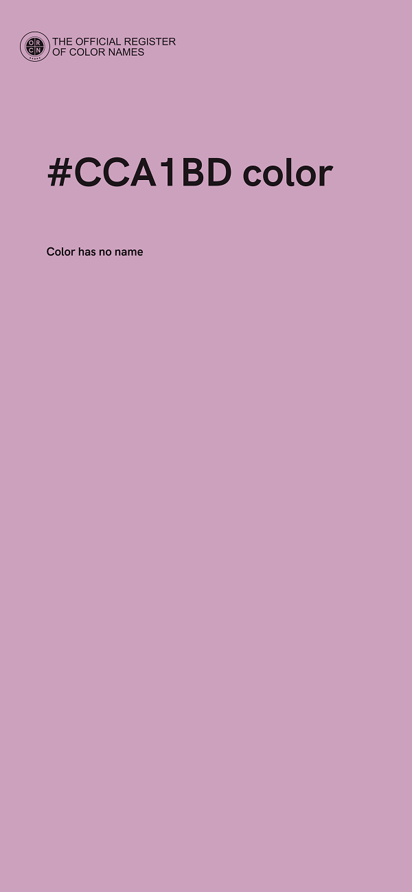 #CCA1BD color image