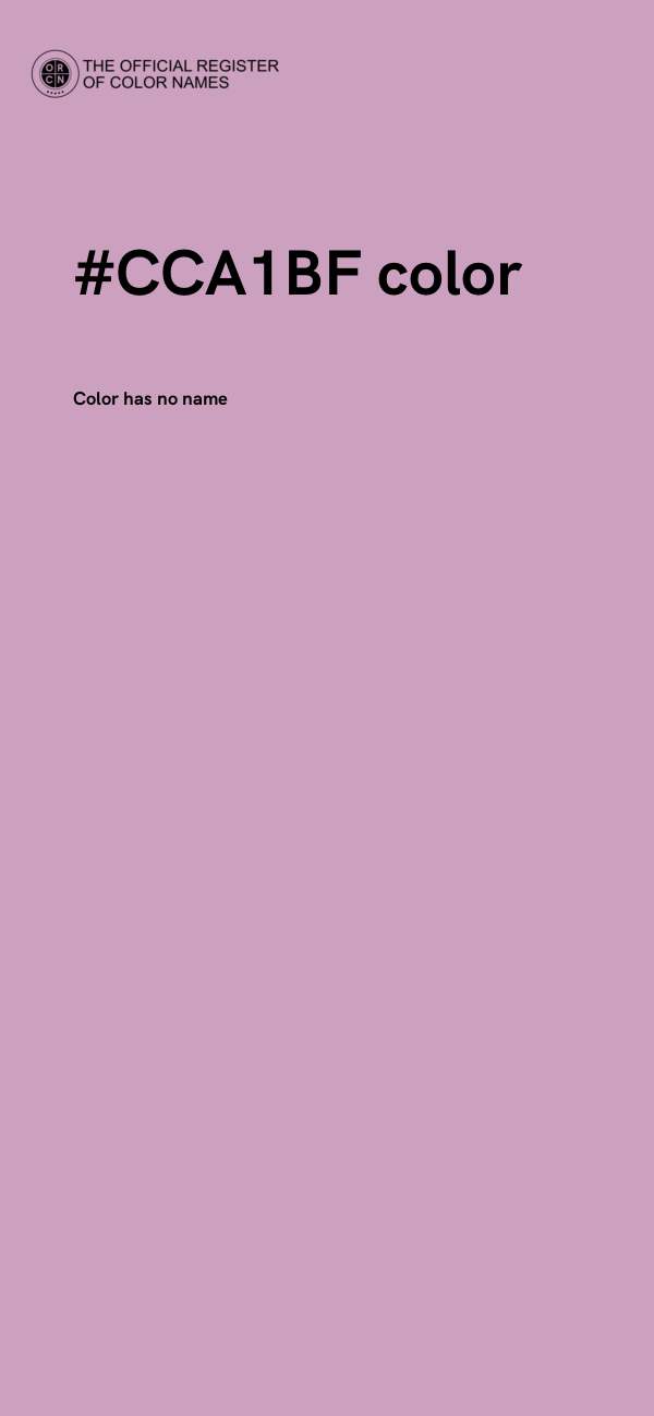 #CCA1BF color image