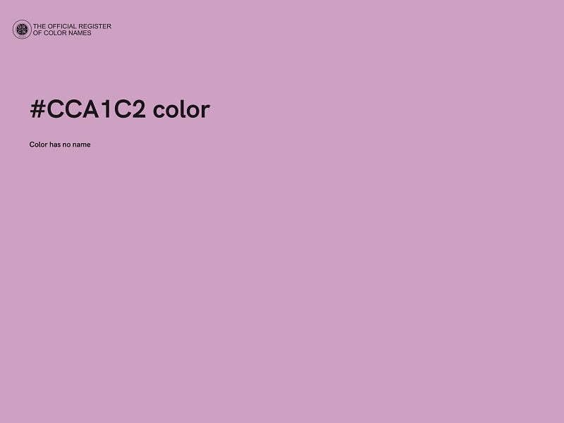 #CCA1C2 color image