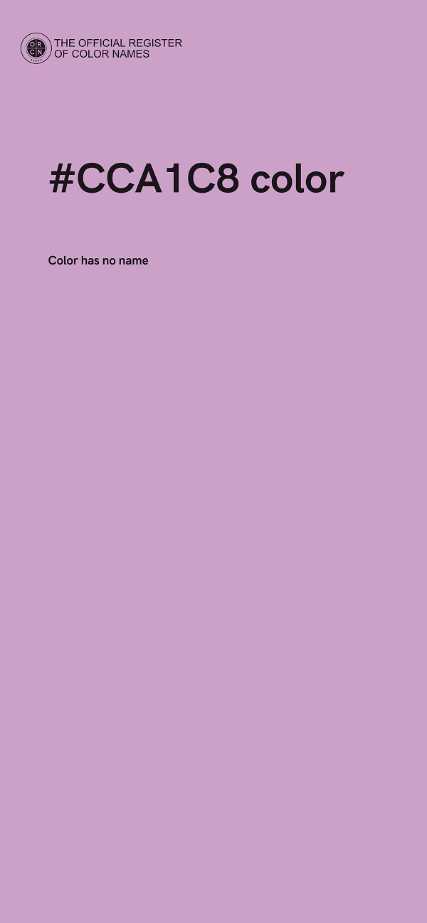 #CCA1C8 color image